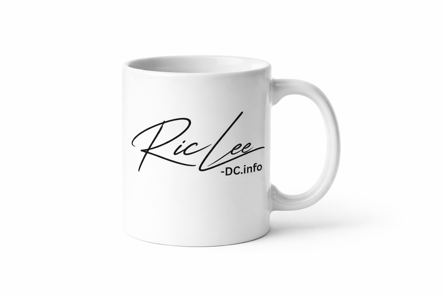 Branded mug mockup for digital design and print-on-demand